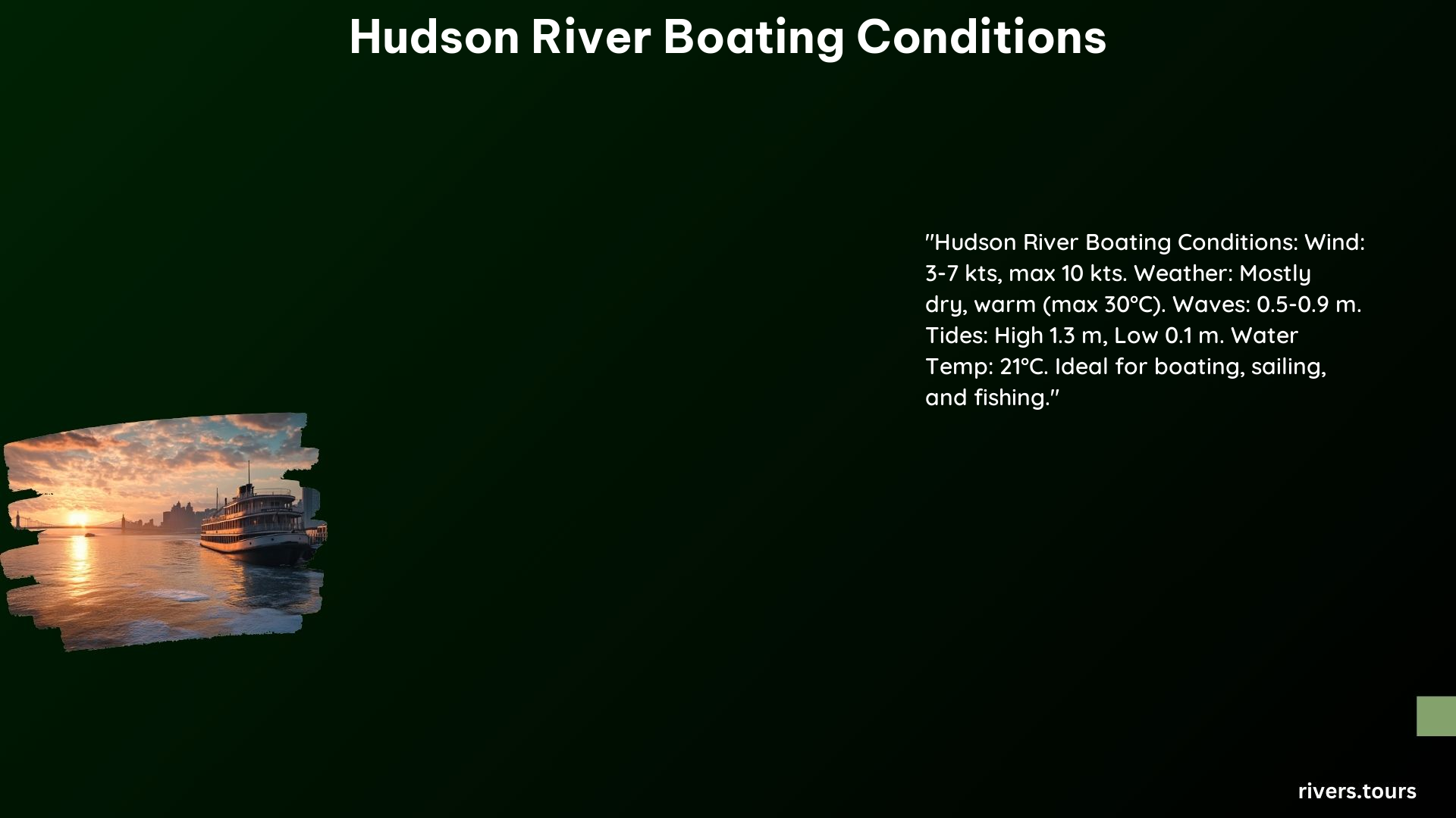 Hudson River Boating Conditions