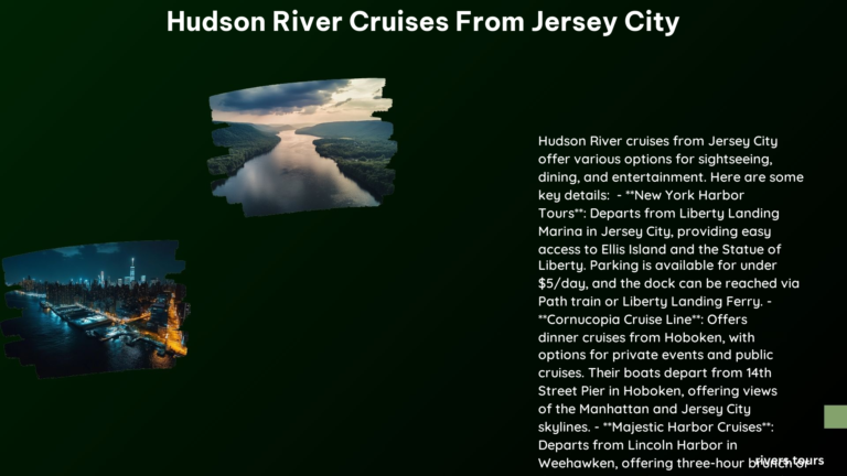 Hudson River Cruises From Jersey City