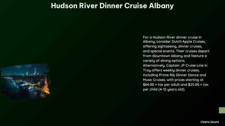 Hudson River Dinner Cruise Albany