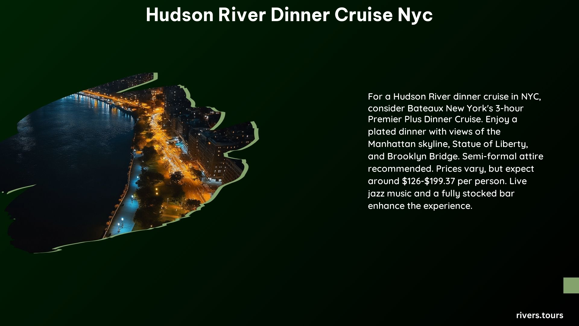 Hudson River Dinner Cruise NYC