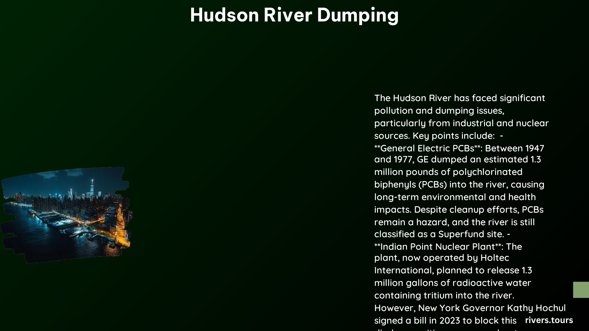 Hudson River Dumping