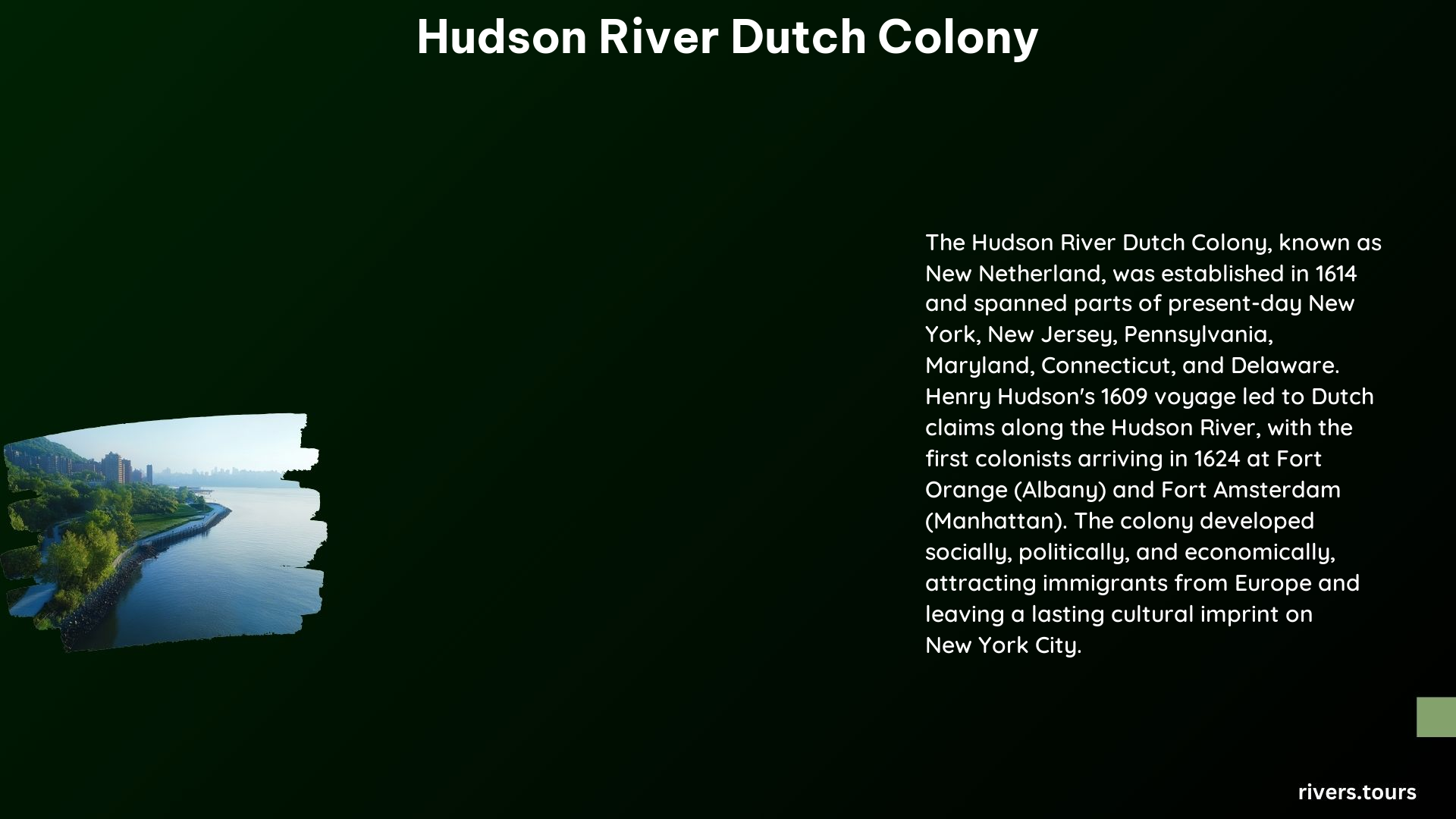 Hudson River Dutch Colony