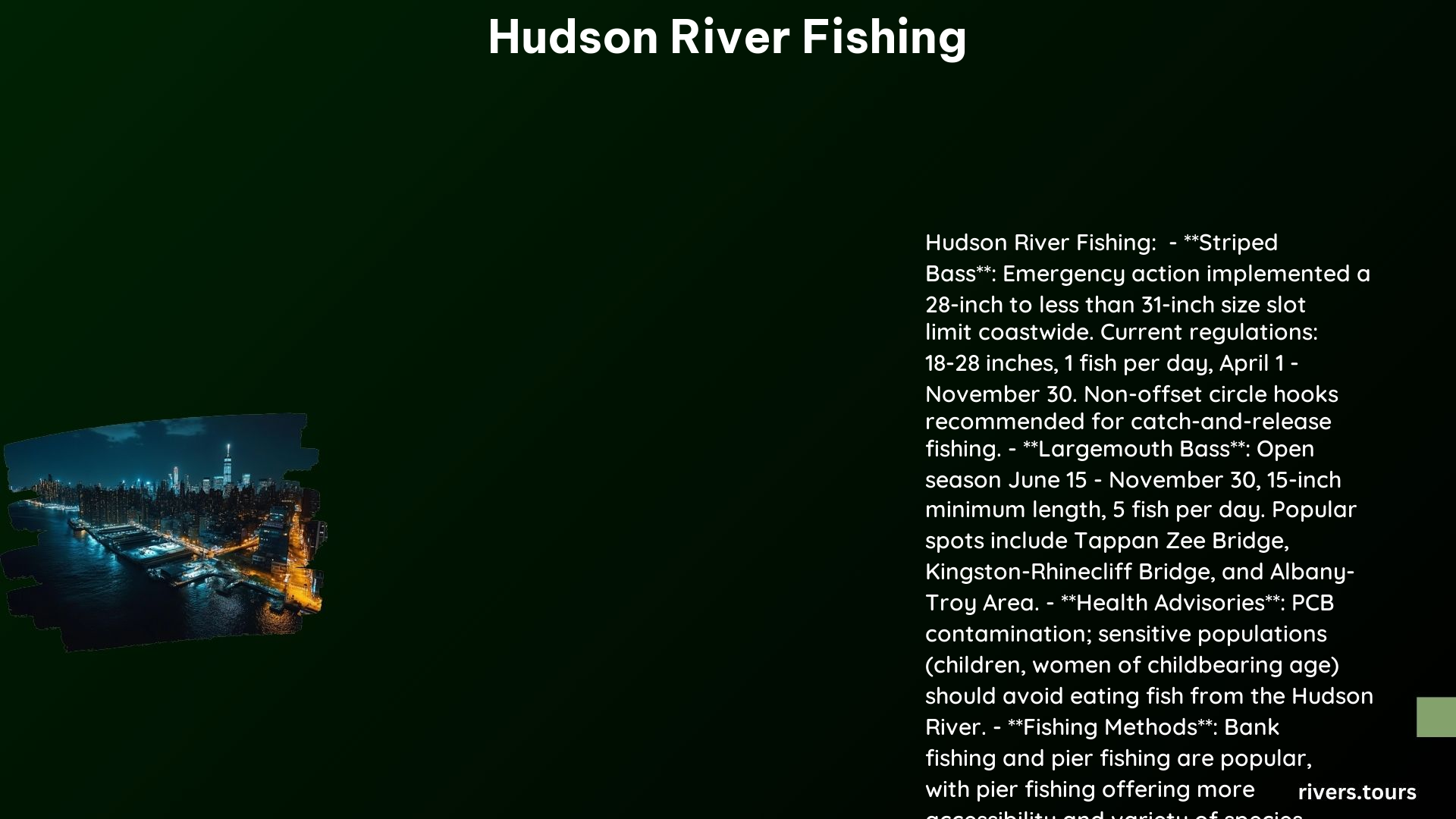 Hudson River Fishing