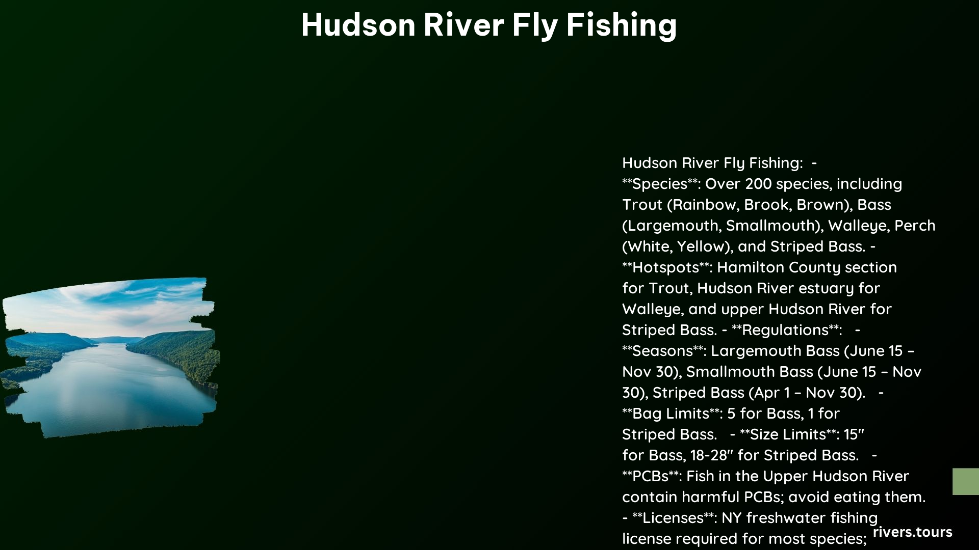 Hudson River Fly Fishing