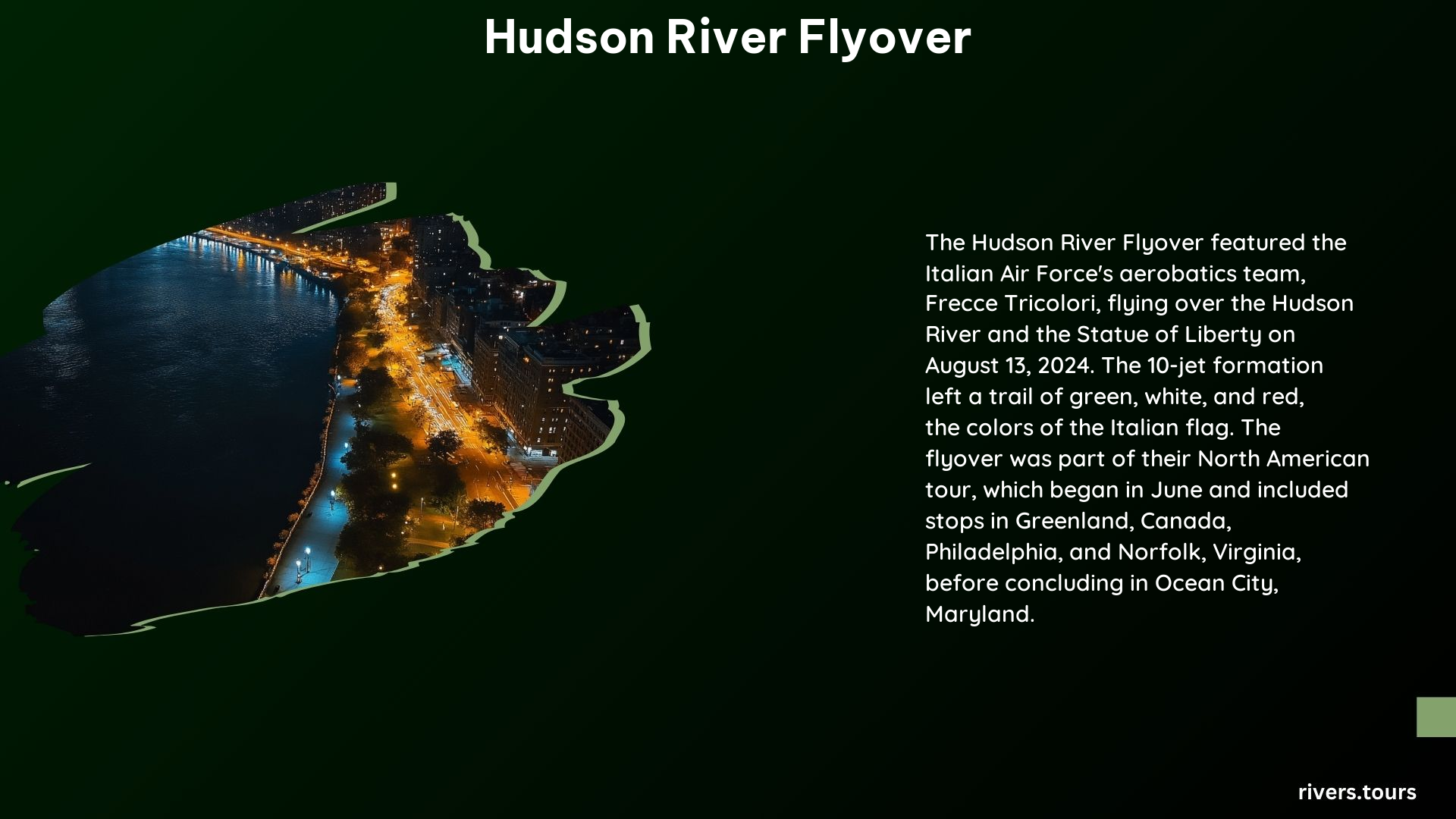 Hudson River Flyover