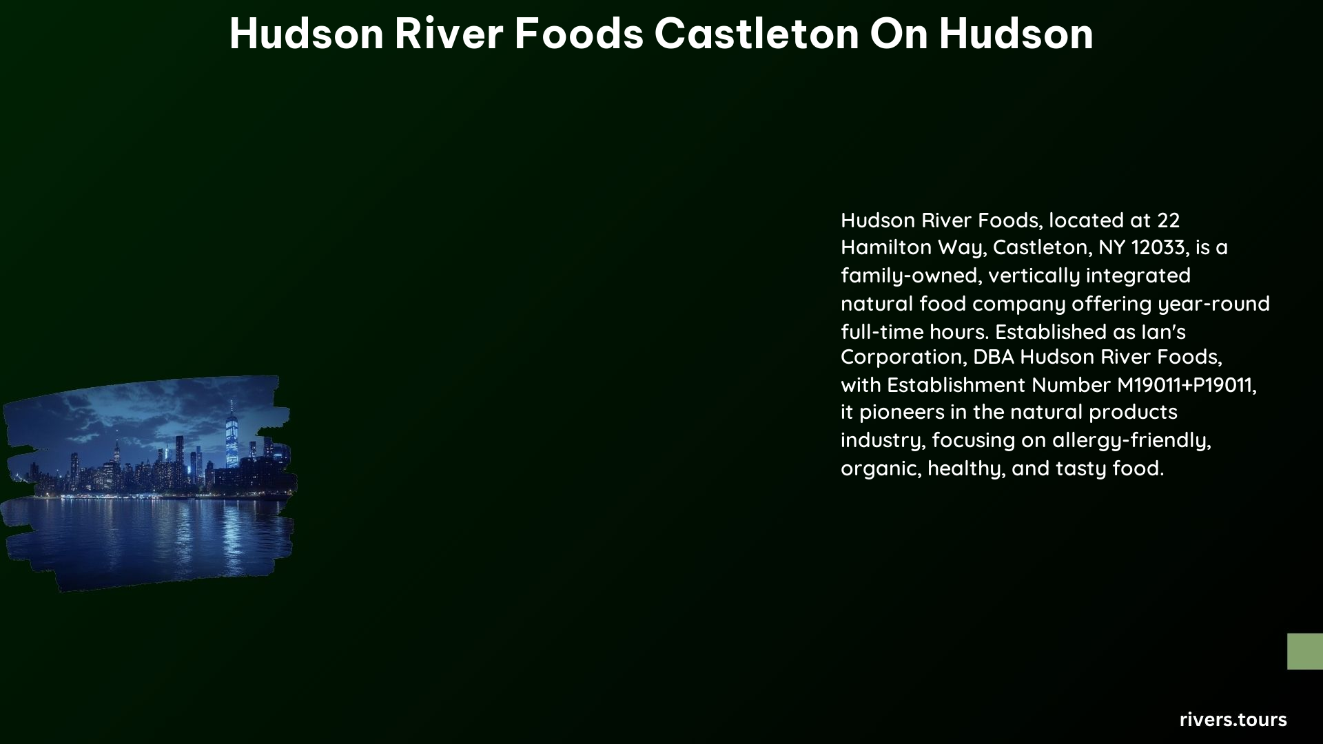 Hudson River Foods Castleton on Hudson