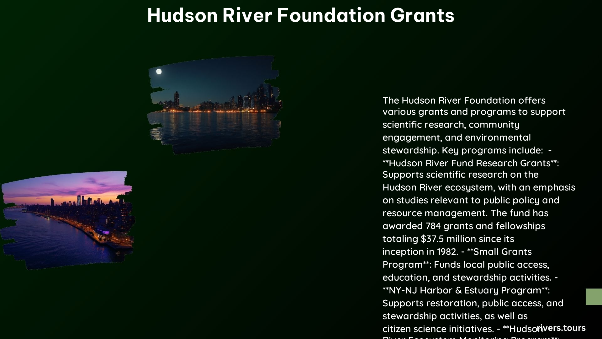 Hudson River Foundation Grants 1
