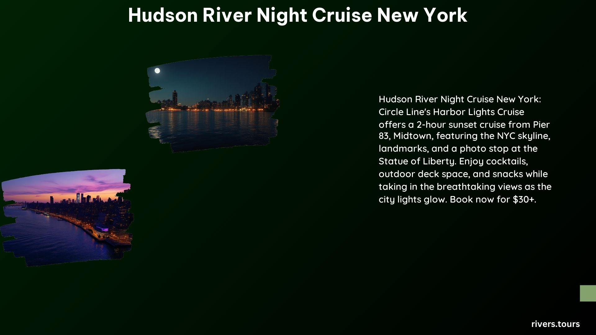 Hudson River Night Cruise New York