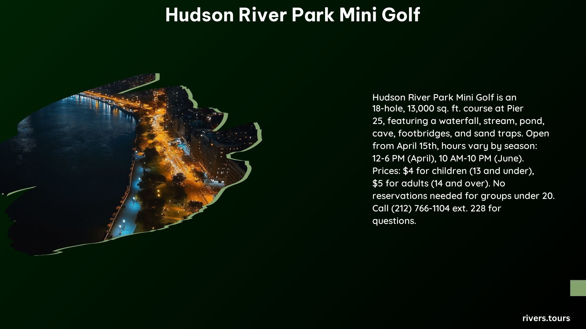 Hudson River Park Mini Golf